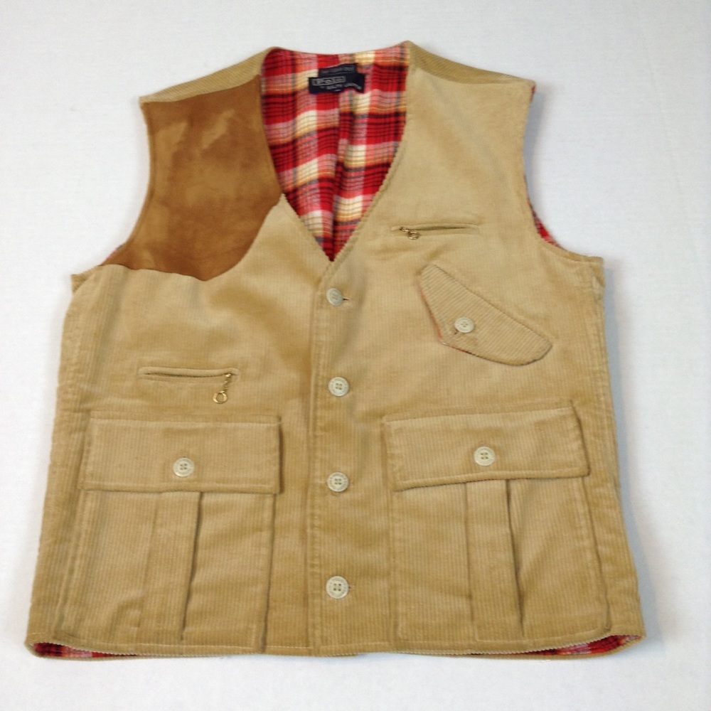 Ralph Lauren Hunting Shooting Vest Rare -M